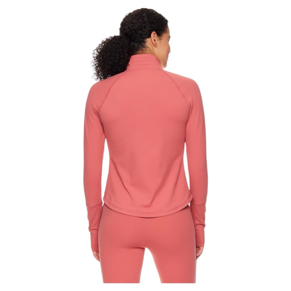 Reebok Women's Elevated Performance Jacket with Zipper Pocket Medium Dusty Cedar - Picture 2 of 7